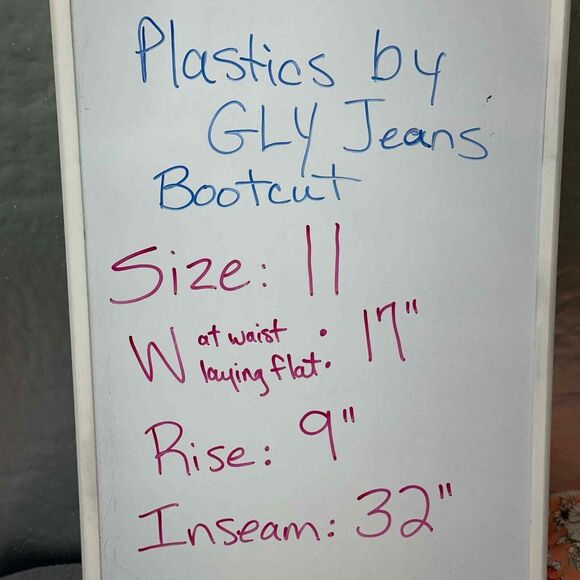 Plastic by GLY Distressed Bootcut Jeans Women's / Juniors Size 11 - Picture 9 of 9